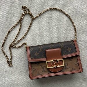 Louis Vuitton- Dauphine Chain Wallet- Authentic